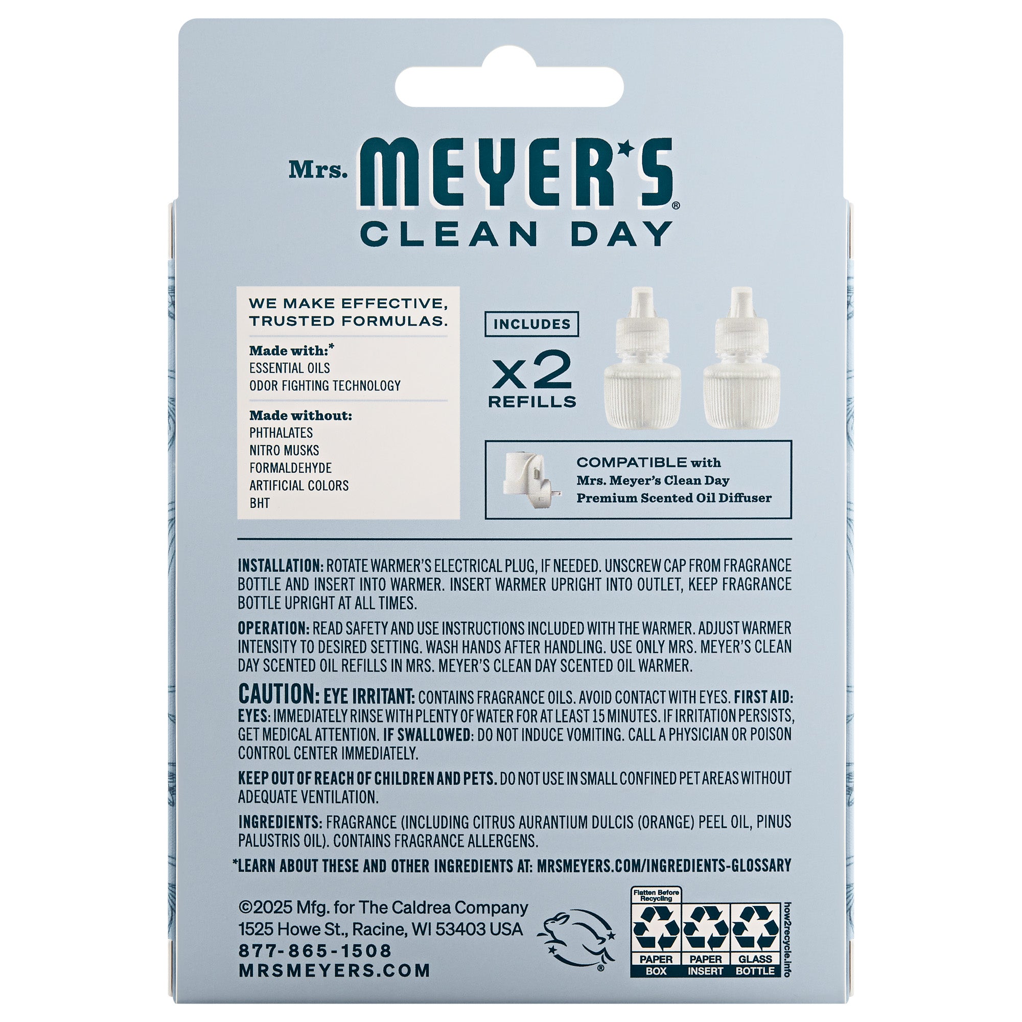 Snowdrop Plug In Scented Oil Refill. 2-Pack - Image 2